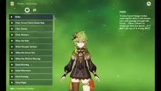 Collei voice-over: Hello  (Genshin Impact eng)