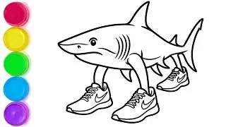 How to draw fish Drawing easy step by step Magic fish drawing with colour for beginner Coloring Page