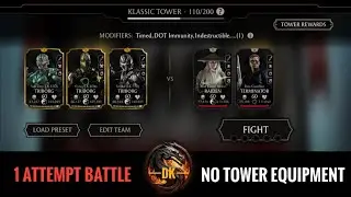 Klassic Tower 1 Attempt Battle 110 Boss fight & Reward 🎮 Mortal Kombat Mobile | MK Mobile | MKM