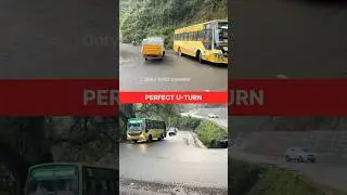🚍 TNSTC Yellow Bus Power in Rainy Ghat U-Turns | Uphill & Downhill Drive