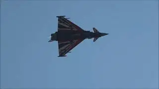 Flt Lt James Sainty  with his first display in the new color scheme.