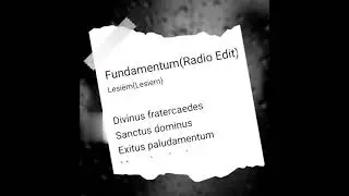 Funtamentum  Chanson du Groupe Era.