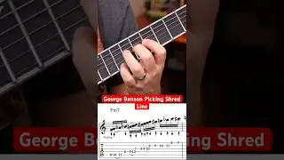 Learn to Shred Like George Benson with This Simple Picking Trick 🔥 #guitarlesson