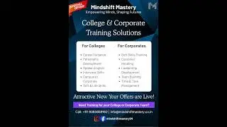 New Year Training Offers for Colleges & Corporates 🎉 | Mindshift Mastery Tamil Nadu #workshops