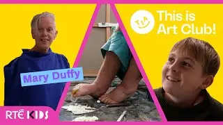 This Is Art Club! | Mary Duffy's Motivational Art  🎨 | Making Art With Her Feet  🖌 | @RT&Eacute;KIDS​
