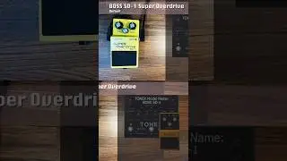 BOSS SD-1 overdrive vs TONEX Captured model sound setting comparison #tonex #sd-1
