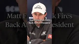 Matt Fitzpatrick responded to comparisons between fans at Bethpage to Rome. 🗣️