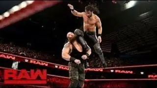 Roman reigns, Seth rollins and Braun strowman vs Miz and Miztourage Live event match |WWE Kitchener