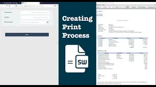 Creating a Print Process in Your Application