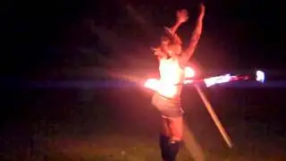Girl On Fire Hoop Dancing, House Remix