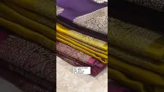 ❣️🛍️Beautiful multiple colours pure satin silk sarees 😍#shorts #saree #wedding