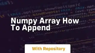 numpy array how to append