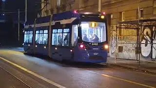 Trams Zagreb 3387 - ZET KONČAR 2406 tram line br.2 Jukićeva Zagreb.