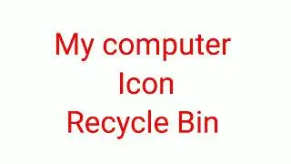 Icon, Desktop, Recyclebin