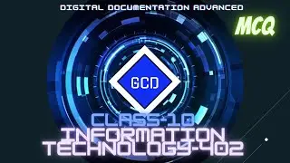Class 10 CBSE Information Technology (Code-402) Term-1 Exam | Unit-1 Digital Documentation MCQs