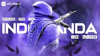 Noob Panda's Epic Valorant Quest to 1k Subscribers | newly bronze rank player | #valorantlive