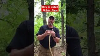 How to attract deer - Golden Rope Installation. #wildliferesearch #deer #hunting