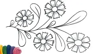 Beautiful Flower Embroidery Tutorial For Beginners | Advanced Embroidery Stitches 