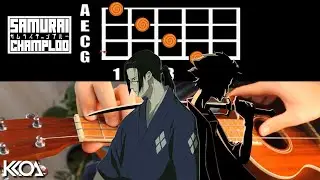 Nujabes - ARUARIAN DANCE Easy Ukulele Tutorial ( Samurai Champloo )