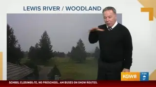 Watch the KGW Monday Sunrise newscast snow coverage