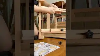 Assembling wooden easel in art studio #artistlife #easel #artstudio #artist #fypviral #handyman #art