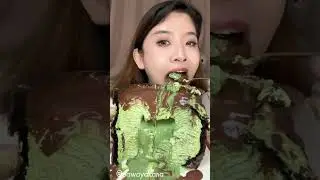 😘Chocolate☕Cream🧁Crepe Cake & Dessert ASMR MUKBANG / Eating Show Challenge