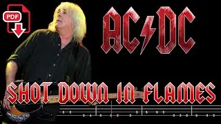 AC/DC - Shot Down in Flames (🔴Bass Tabs | Notation) @ChamisBass #chamisbass #acdcbass #cliffwilliams