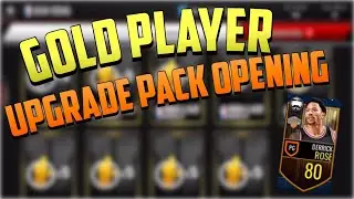 PULLING RARE CARDS!!| GOLD PLAYER UPGRADE PACK OPENING NBA LIVE MOBILE