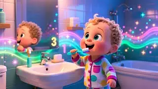 Brushtime 123 Sparkle 🪥✨ | Numbers Song for Kids | Playful Learning Rhyme