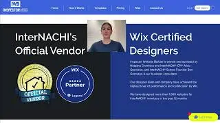Inspector Website Builder Is InterNACHI&rsquo;s Official Vendor and All Designers Are Wix Certified