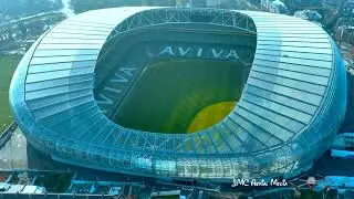 Dublin City Ireland 4k Drone Aerial Video