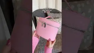 Saie Mini Vanity Case in Light Pink 🎀✨ #saiebeauty #makeuplover #makeupbag #makeup