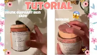 Tutorial on the Cardboard Drunk Elephant Skincare! ✨