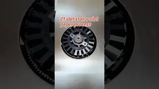 21 slot stator slot paper process,Vertical slot paper machine,Insert paper accurately and fast.