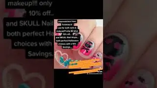 #twinkledt #discountcode ( SAVE) 🎃 #halloweennailart #nailvinyls #swatching #swatches #makeup