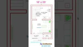 16' x 25' house plan | 400 sq. ft house plan | interior design#shorts#housetour#houseplan#interior