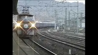 【懐かし動画】　EF66 43牽引、寝台特急「さくら・はやぶさ」新山口駅入線