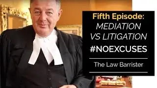 What is the difference between mediation vs. litigation? | #NOEXCUSES, The Law Barrister: Episode 5