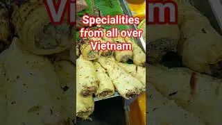 A local market selling local specialties from all over Vietnam