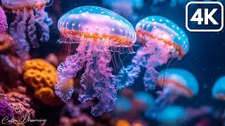 Peaceful Jellyfish Aquarium &bull; Eliminate Subconscious Negativity &bull; Healing Sleep Music #4