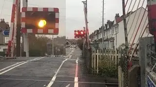 New Malden Level Crossing, London