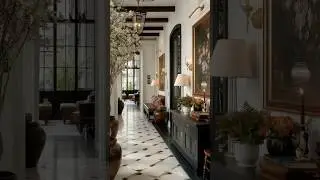 Grand Entrance | Elegant Hallway | Transitional Style #HomeDecor #InteriorDesign #shorts #viral #fyp