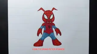 How to draw Spider Ham step by step