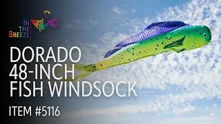 Dorado 48-inch Fish Windsock | Wholesale Garden D&eacute;cor | In the Breeze