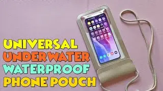 TESTED IF REALLY WORKING!! Universal waterproof phone pouch with lanyard from Shopee