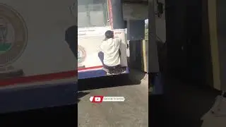 Man Traveling By Climbing On RTC Bus Backside. #viralvideo