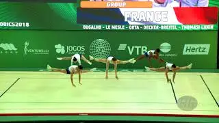 France (FRA) - 2018 Aerobic Worlds, Guimaraes (POR) - Group Qualifications