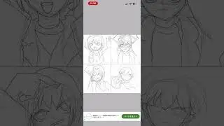 ハツミノさんのイラストを真似して練習！！