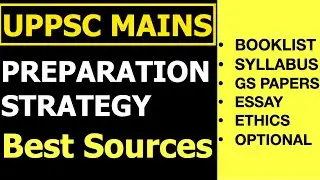 UPPCS 2021 MAINS PREPARATION STRATEGY |UPPSC PCS MAINS EXAM BOOKLIST & SYLLABUS| UPPCS MAINS PAPER