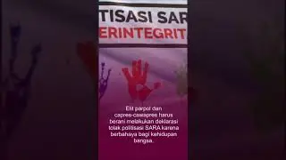 Elite Parpol Harus Tolak Politik Sara